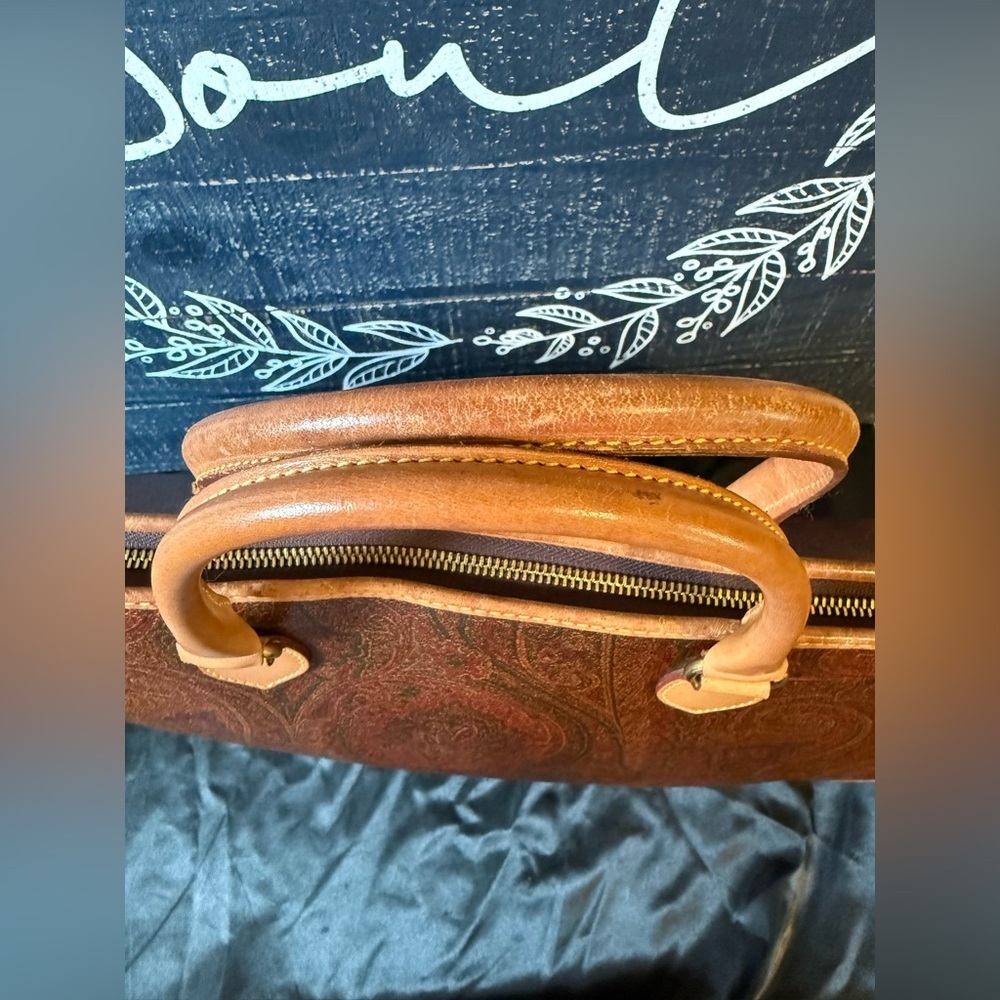 Authentic Rare Vintage Large Etro Paisley Tote (EUC) - Picture 4 of 9